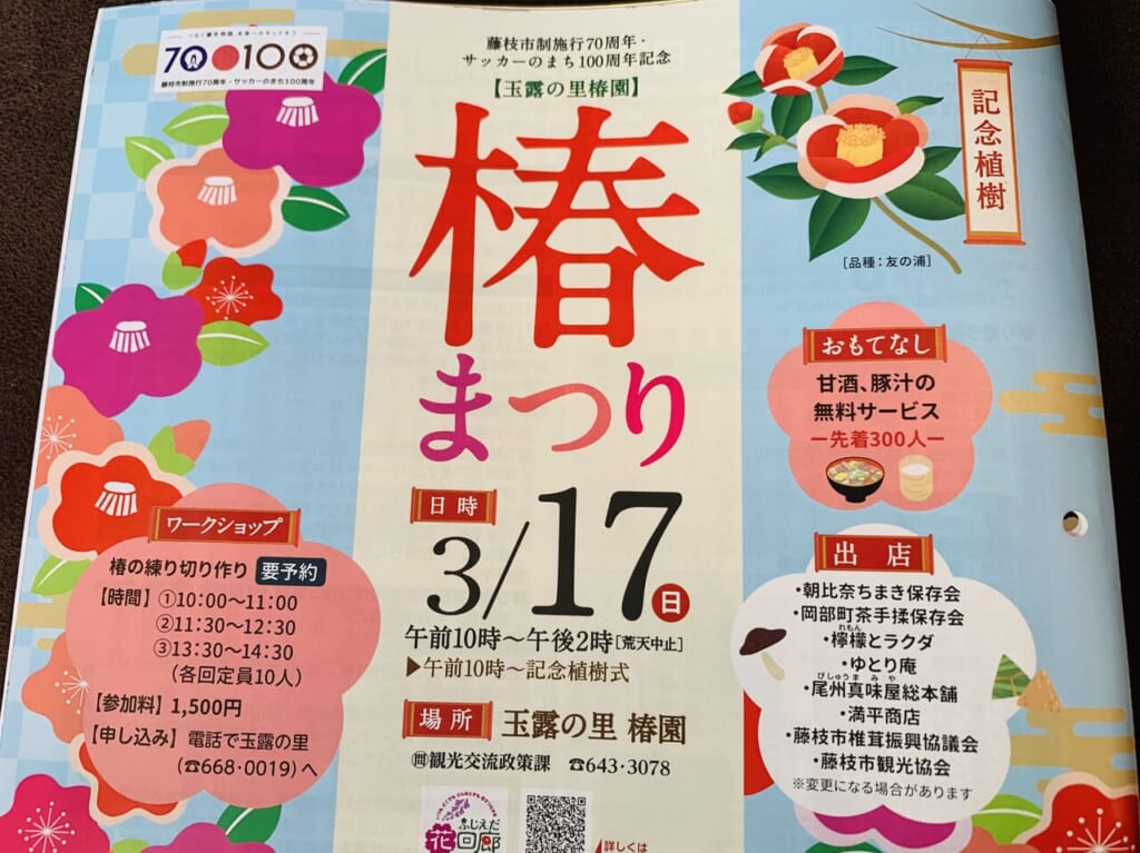 藤枝市の椿まつり